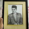 Hand Sketched Portrait with frame