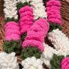 Richly Bloom Pink Crochet Warmalas (set of 2)