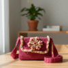 Blossom Burst: Statement Floral Crocheted Flap Bag