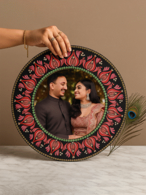 25 The Celebration Frame – Hand-Painted Mandala Art with Acrylic Photo Finish