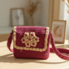 Blossom Burst: Statement Floral Crocheted Flap Bag