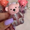 Teddy Lip Oil Keychain