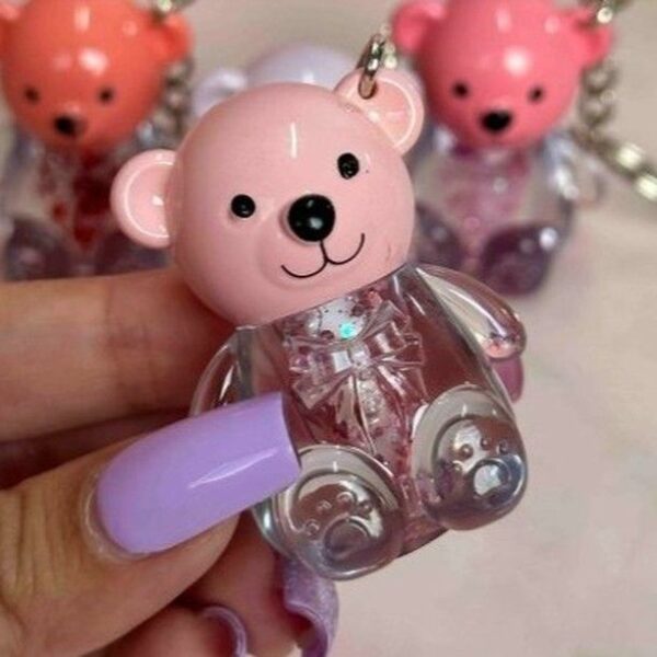 Teddy Lip Oil Keychain