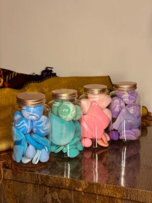 Makeup Sponge Jar Set (15pc)